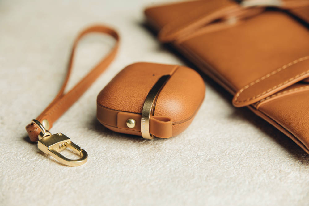 Moshi Pebbo Luxe funda piel vegana AirPods 3ª gen